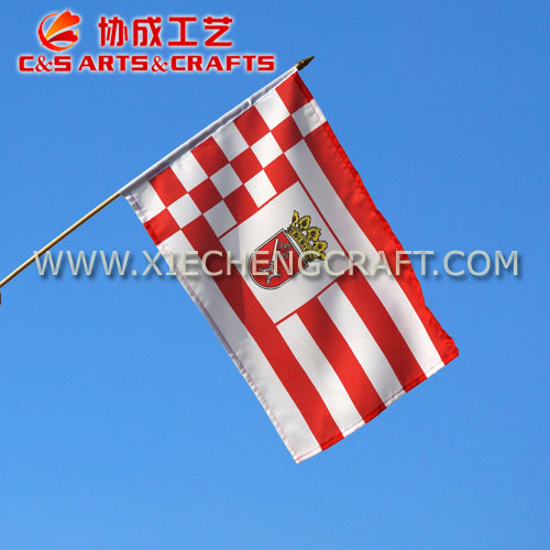 Hand Waving Flags
