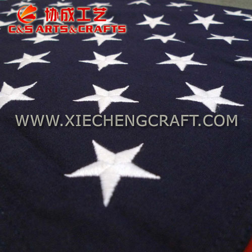 American Embroidered Flag