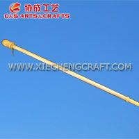 Wood Flag Pole with Anti-Wrap Tube