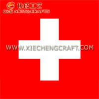 C&S Switzerland Flag Printed Polyester