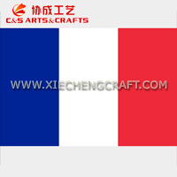C&S France Flag Printed Polyester